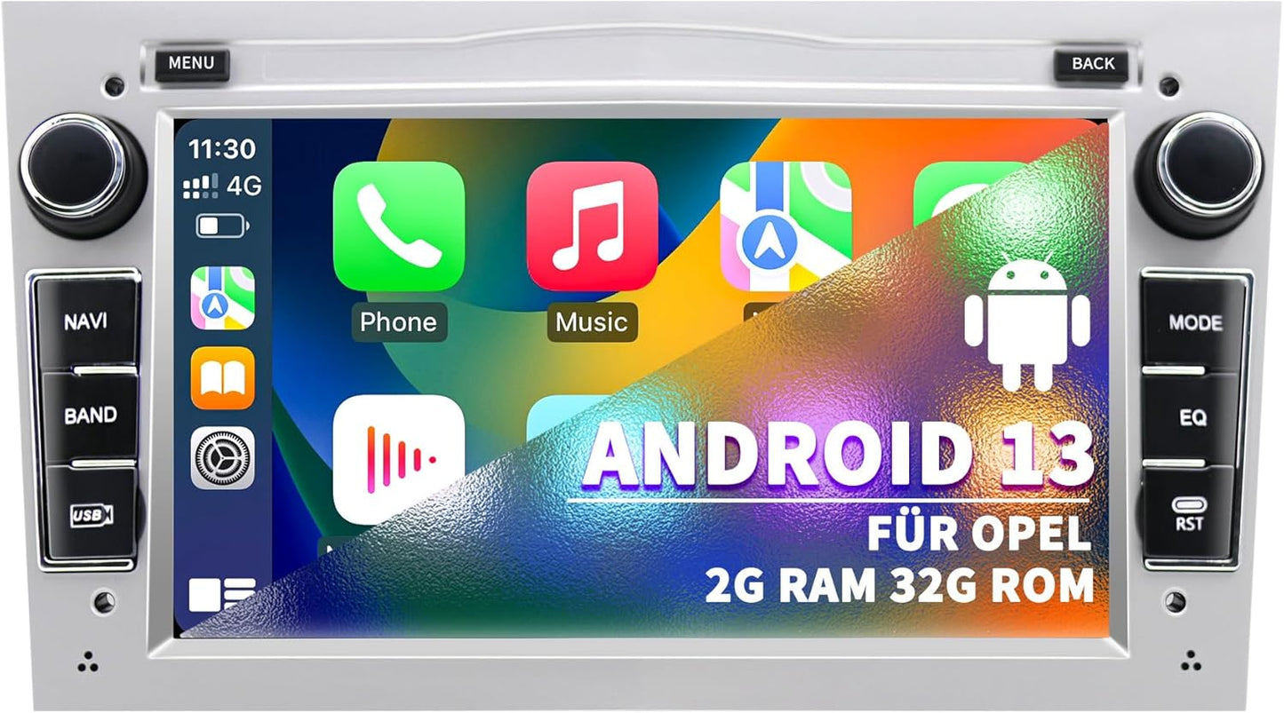 Autoradio – Autoradio Systeem – Auto Stereo – Auto Multimedia – Autoradio Unit – Android 13 Met 2GB RAM & 32GB Opslag – 7-Inch Touchscreen Met GPS Navigatie & CarPlay Android Auto