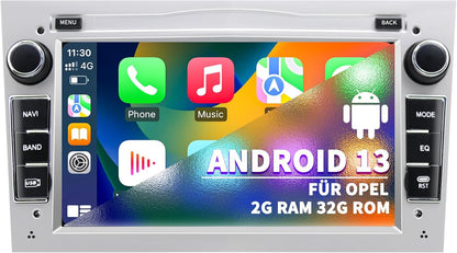 Autoradio – Autoradio Systeem – Auto Stereo – Auto Multimedia – Autoradio Unit – Android 13 Met 2GB RAM & 32GB Opslag – 7-Inch Touchscreen Met GPS Navigatie & CarPlay Android Auto