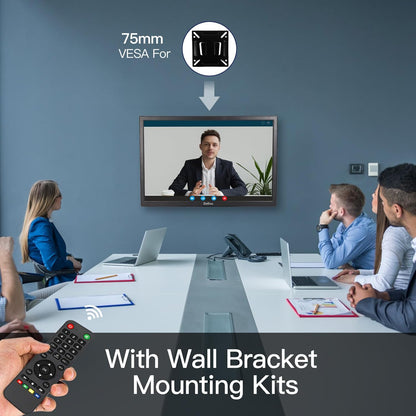 Bewakingscameramonitor met 56 cm (22 inch) touchscreen, multifunctioneel, HDMI, AV, BNC, VGA, USB-ingang, computermonitor met lcd-display, 1920 x 1080 Full HD