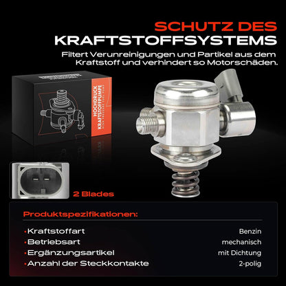 Frankberg Hogedrukpomp compatibel met 7-serie F01 F02 F03 F04 760i Li 6.0L 2009-2015 Ghost RR4 V12 6,6 l 2008-2020 Wraith RR5 V12 6,6 l 2013-Vandaag vervanging # 135 17574. 440
