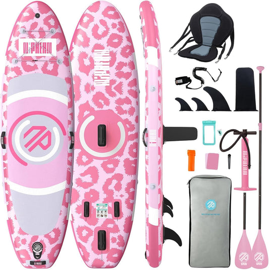 Niphean SUP Board met Stabiele Vin en Duurzame, Stand up Paddle Board Accessoires, 305cm Paddle Board voor Volwassenen & Jeugd, Ideaal voor Beginners, Veelzijdige Yoga