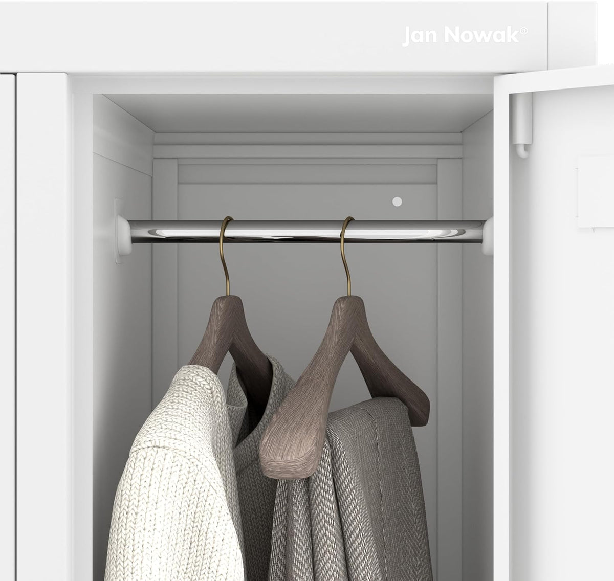 Jan Nowak metalen locker met 4 afzonderlijke vakken afsluitbare spindkast voor personeelsruimte en kleedruimte met hangstang ventilatie en etikethouders professionele lockerkast 172 x 56 x 45 cm - QUORE