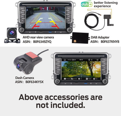 Autoradio – Auto Radio – Car Audio – 1-DIN Radio – Bluetooth – Snelle Linux Boot – Draadloze CarPlay & Android Auto