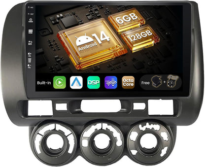 SXAUTO - 6G + 128G - Android 14 IPS autoradio voor Golf 7 (2013-2018) - ingebouwde Carplay/Android Auto/DSP - LED-camera + MIC - DAB stuurbediening Fast Boot 360-CAM WiFi - 2 Din 10.1 inch