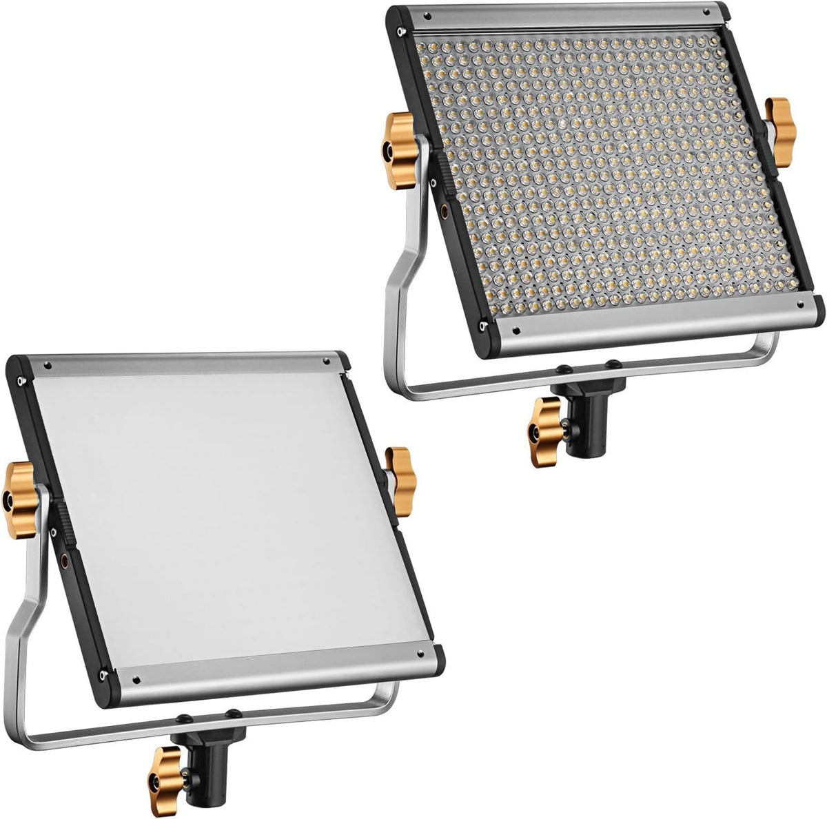 Tweekleurige Led Videolampen Set Van 2 – Videolampen – Fotolampen – Studiolampen – Lichtset – Dimbaar 3200-5600K – Inclusief Lichtstatief 92-190 Cm