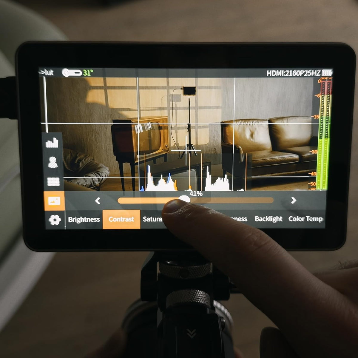 VILTROX SDI Camera Field Monitor DC-X3, 2000 Nits Super Heldere Daglicht Zichtbare 4K Input Output Touchscreen Video Monitor HDMI