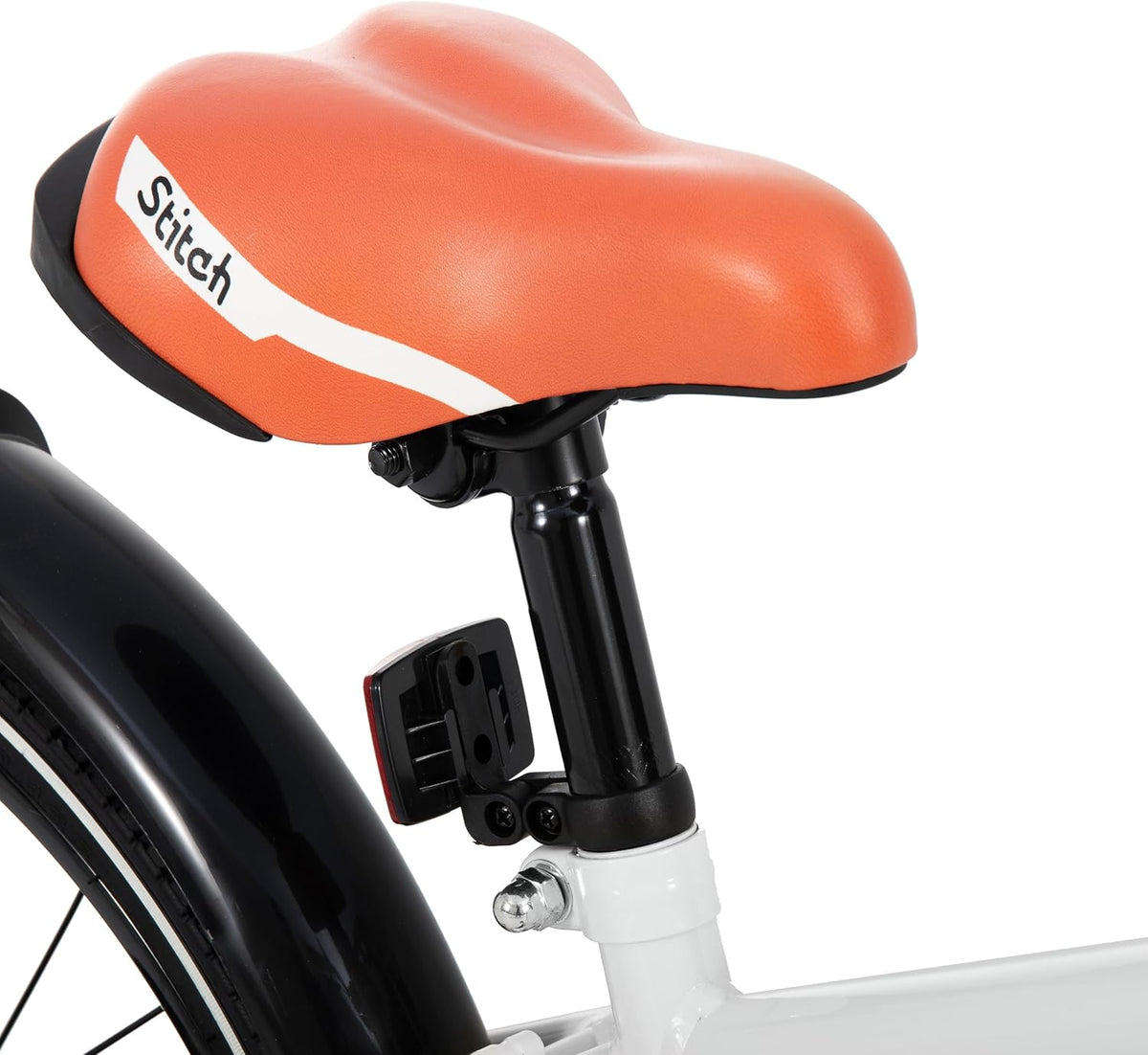 STITCH Vintage 20 inch kinderfiets voor jongens en meisjes van 9-11 jaar, met stabilisator en standaard, zilver