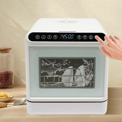 Tafelmodel Vaatwasser – Draagbare Vaatwasser – Mini Vaatwasser – Compacte Vaatwasser – Vrijstaande Vaatwasser – Ruim 6L Waterreservoir – Stil 52 dB Geluidsniveau