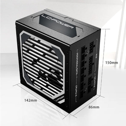 LC-POWER LC6850M V3.0 850W PC voeding Super Silent Modular Serie Volledig Modulair Kabelmanagement 80Plus Gold
