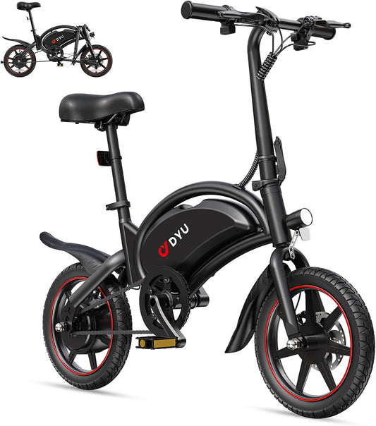 <font dir="auto" style="vertical-align: inherit;"><font dir="auto" style="vertical-align: inherit;">        DYU D3S E-bike, folding bike, 14 inch, electric bicycle, 25 km/h top speed, 40 km range, disc brakes, foldable, for youth and adults       </font><
