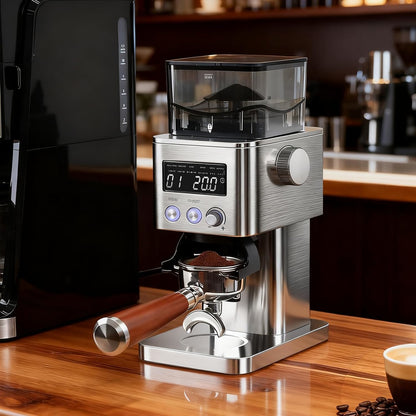 Elektrische Koffiemolen – Koffiemaler – Bonenmaler – Koffiegrinder – Espressomolen – RVS Kegelmaalwerk – 31 Maalgraadinstellingen