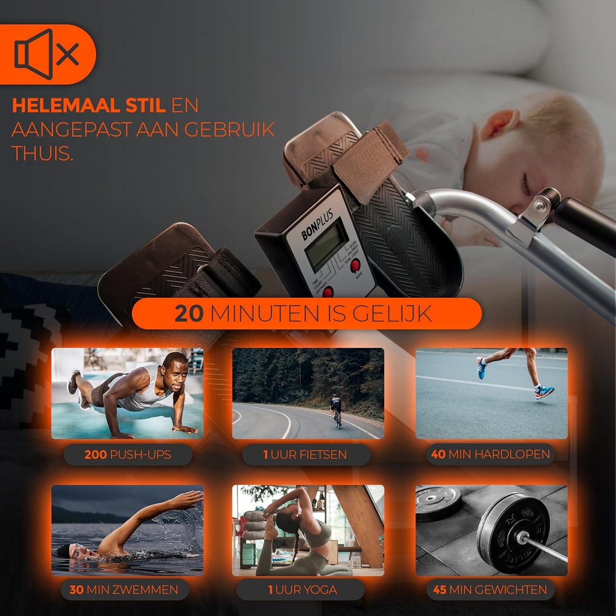 Hydraulic Rowing Machine | Multifunctional Rower | Counter Included | Home Fitness | Adjustable Resistance | Non-slip Pedals - QUORE