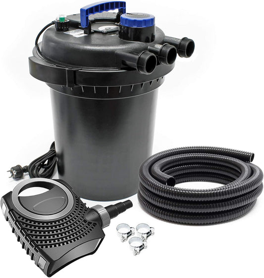 SunSun CPF-250 set - tot 10.000l - UVC 11W - NEO3800 pomp slang vijverfilterset