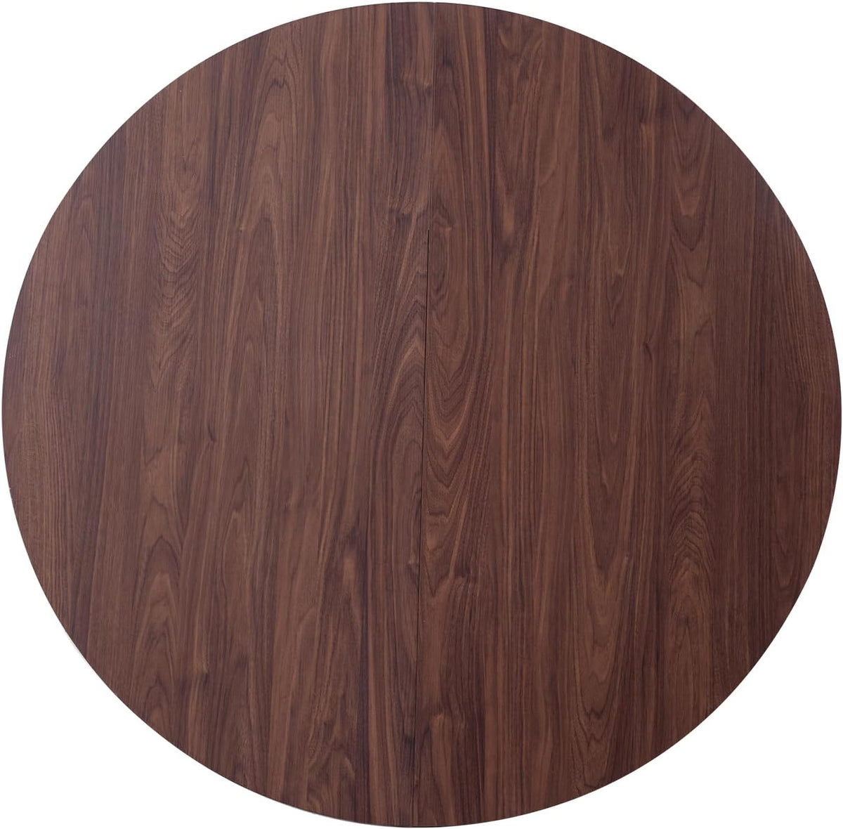 Ronde Eettafel – Boerderijkeukentafel – Eetkamertafel – Keukentafel – Tafel Voor 4-6 Personen – MDF Tafelblad 1,8 cm Dik – Robuuste Cilindrische Houten Lattenbasis