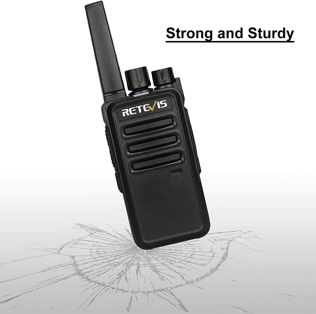 Retevis RT668 Walkie Talkie met Headset, PMR446 Licentievrij, VOX Squelch, Oplaadbare Walkietalkie, 16-Kanaals CTCSS/DCS-TOT-Scan, Portofoons voor Hotels, Scholen, Bedrijven (Zwart, 10 Stuks)