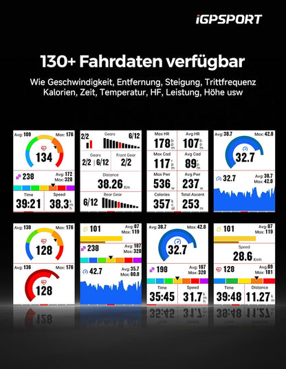 iGPSPORT BSC300T GPS fietscomputer, draadloos, touchscreen en toetsen, MAP-navigatie, trainingsfunctie, Bluetooth, ANT+