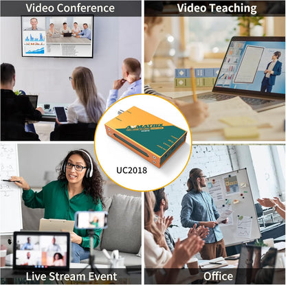 AVMATRIX Video Capture Card voor Game Live Stream (MS-UC2018-W)