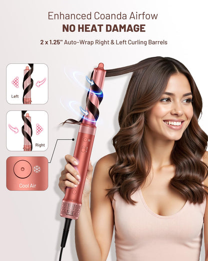 5-In-1 Air Styler – Föhnborstel – Krultang – Krulborstel – Volumeborstel – 110.000 Tpm Borstelloze Motor – 23 M/S Luchtstroom