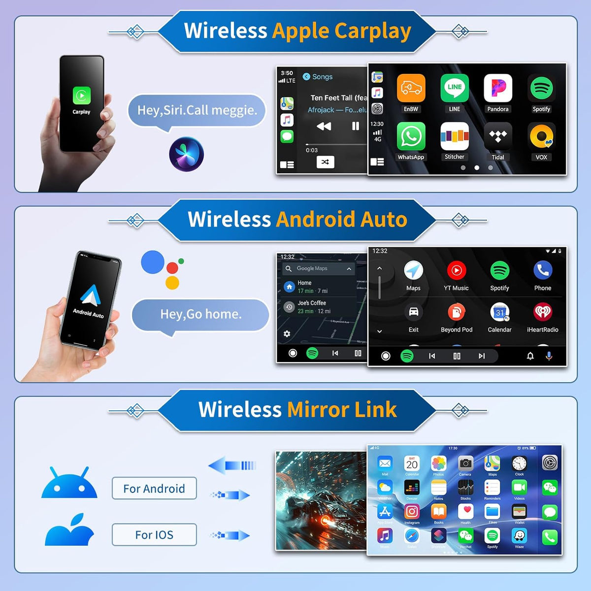 4G+64G 8-Kern Qualcomm Android 15 autoradio voor Hyundai IX35 2010-2015 met Navi Carplay Android Auto, 9 inch 2Din-autoscherm met GPS WIFI Bluetooth FM/RDS Radio DSP SWC Camera+MIC