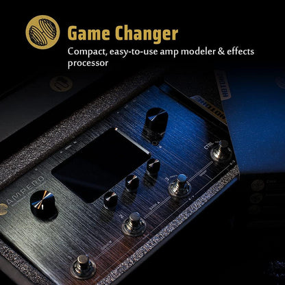 Multi-effectpedaal voor Gitaar, Bas en Akoestisch – Gitaar Effectpedaal – Bas Effectpedaal – Effectprocessor – Amp Modeler – 242 Effecten, 64 Amp-Modellen – 4-Inch Touchscreen, USB Audio Interface