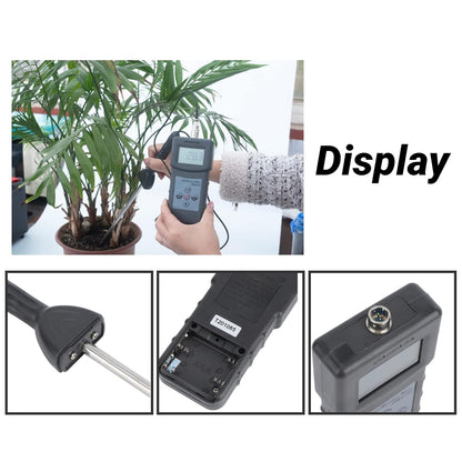 Bodemvochtigheidsmeter Digitaal display ABS Handmatige uitschakeling Bodemvochtmeter, voor landbouwbeplanting, voor industriële productie, voor tuinbenodigdheden, voor gebouwen