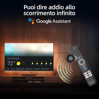 Google QLED CHiQ 32QA10 32 inch Smart TV | Full HD HDR10 | Dolby Audio en DBX-TV | Frameloos metalen ontwerp | Geïntegreerde Chromecast | Google Assistant | Nieuw model 2025