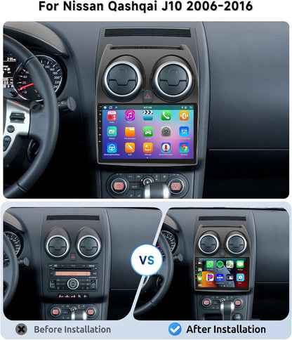 <font dir="auto" style="vertical-align: inherit;"><font dir="auto" style="vertical-align: inherit;">        2G+64G Car Radio Android 13 for Nissan Qashqai 2006-2016, 9 Inch HD Touchscreen Car Stereo with Wireless Carplay Android Auto GPS Wi-Fi USB Bluetoo
