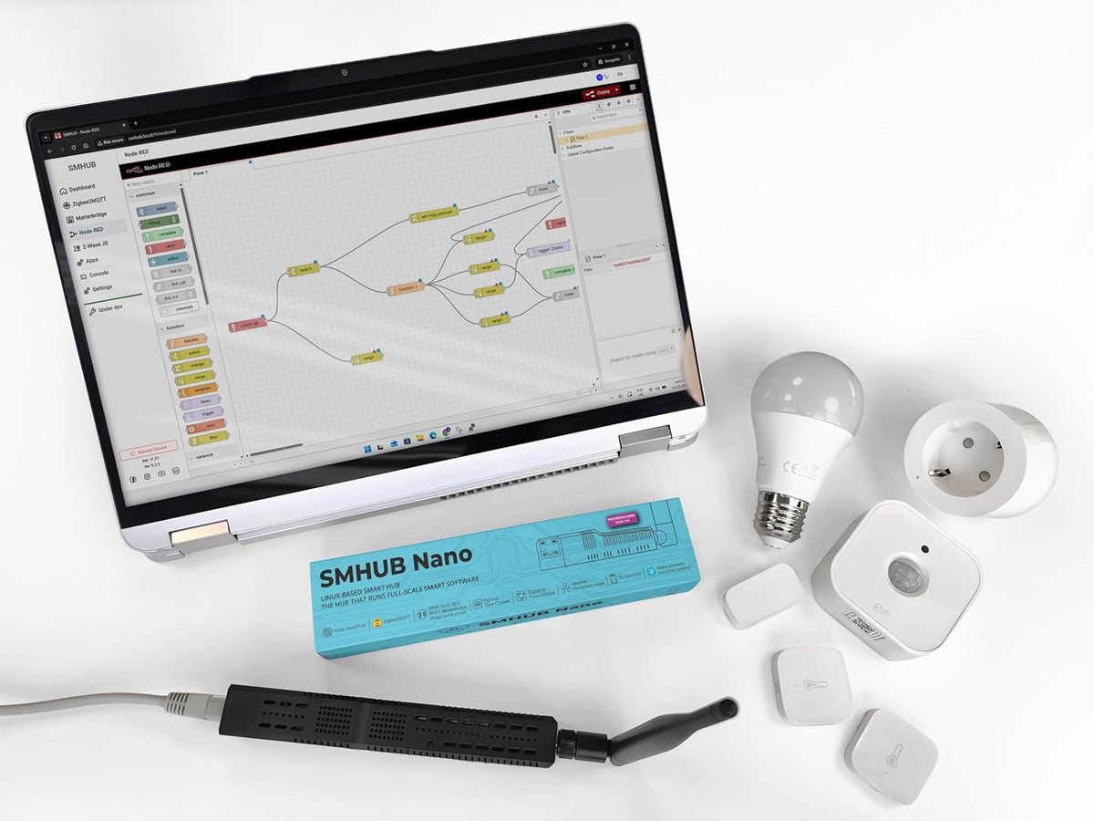 SMHUB Nano MG24 – Compact Smart Multiprotocol Smart Home Hub gebaseerd op Linux met automatiseringen (SMHUB Nano MG24)