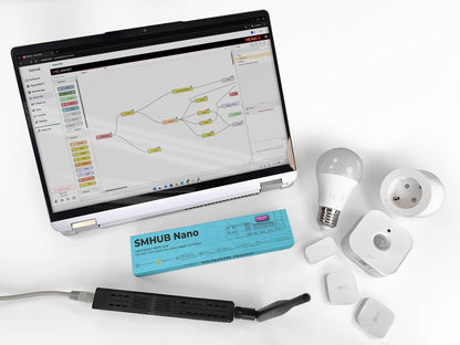 SMHUB Nano MG24 – Compact Smart Multiprotocol Smart Home Hub gebaseerd op Linux met automatiseringen (SMHUB Nano MG24)