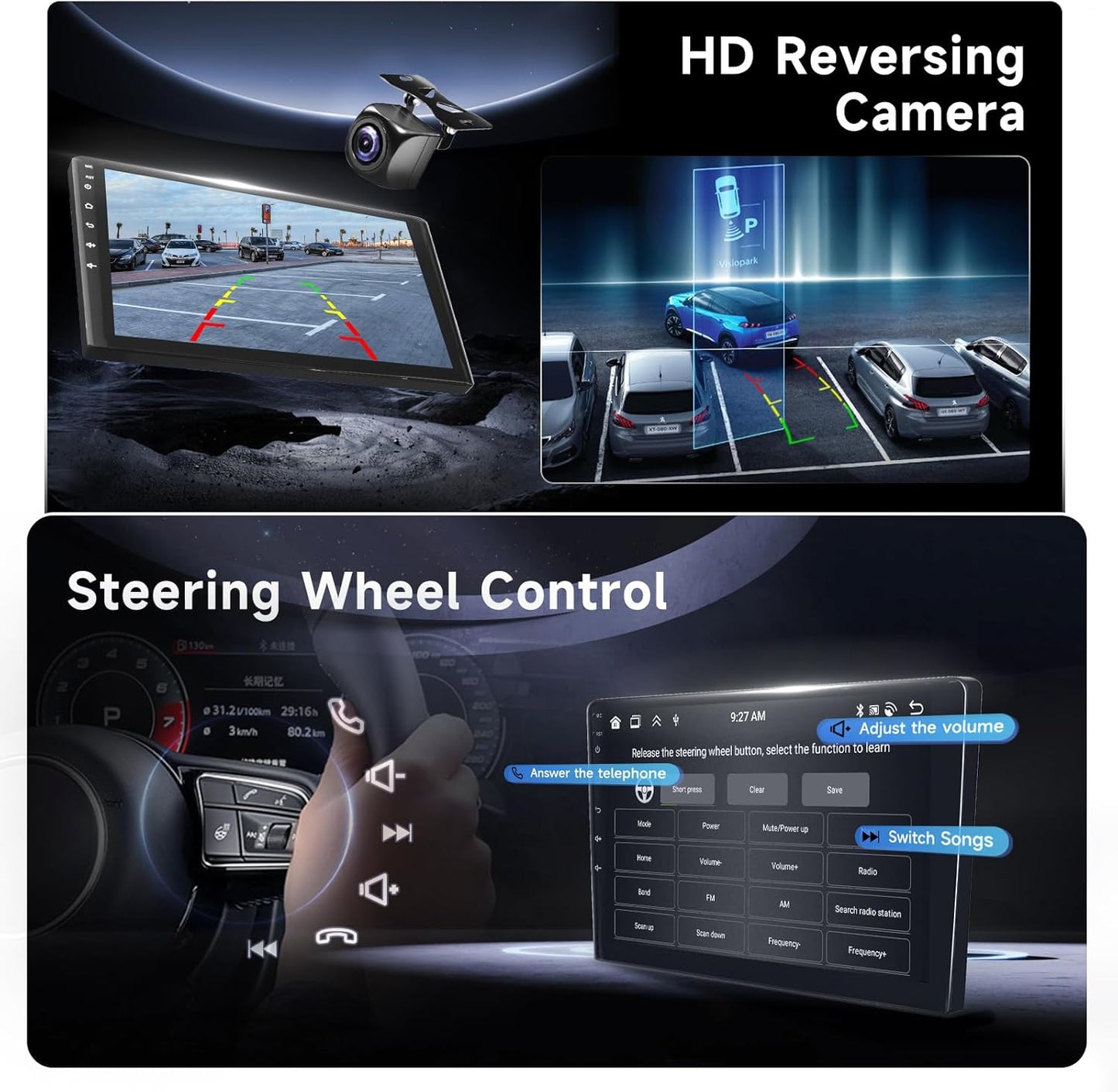 Autoradio – CarPlay Radio – Auto Multimedia – Android Auto Stereo – 10,1 Inch Touchscreen – 8-Core Processor – 6GB RAM + 128GB Opslag – Bluetooth – Achteruitrijcamera – GPS Navigatie