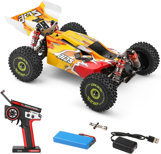 RC Auto – Bestuurbare Auto – Afstandsbediening Auto – Offroad Voertuig – RC Crawler – 1:14 Schaal – 75 km/u Snelheid – Brushless Motor & Metalen Chassis - QUORE