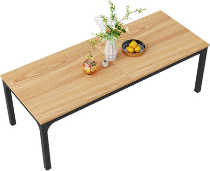 Tribesigns Dining Table for 6-8 People, 78 Inch Large Narrow Long Rectangular Kitchen Dining Table, 8 Seater Rustic Wooden Dining Table for Kitchen, Living Room (Table Only)