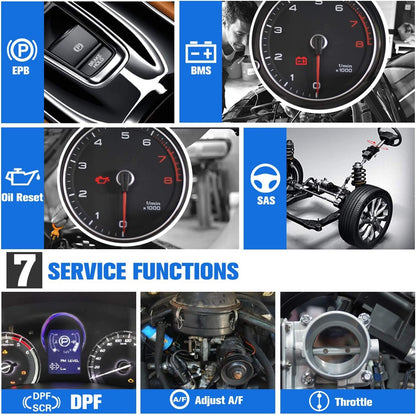 OBD2 Scanner – Autodiagnose Tool – Diagnoseapparaat – Foutcode Lezer – Uitleesapparaat – Volledige Systeemdiagnose – Onderhoudsfuncties Zoals Olie Reset & EPB
