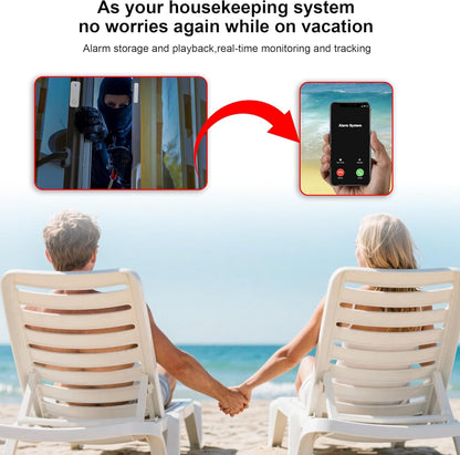 Alarmsysteem voor thuisbeveiliging (Gen 2) Stuk. DIY, touchscreen, bewegingsdetectie, contactsensoren, draadloze sirene, afstandsbedieningen, Smart Life Tuya-app, compatibel met Alexa & Google