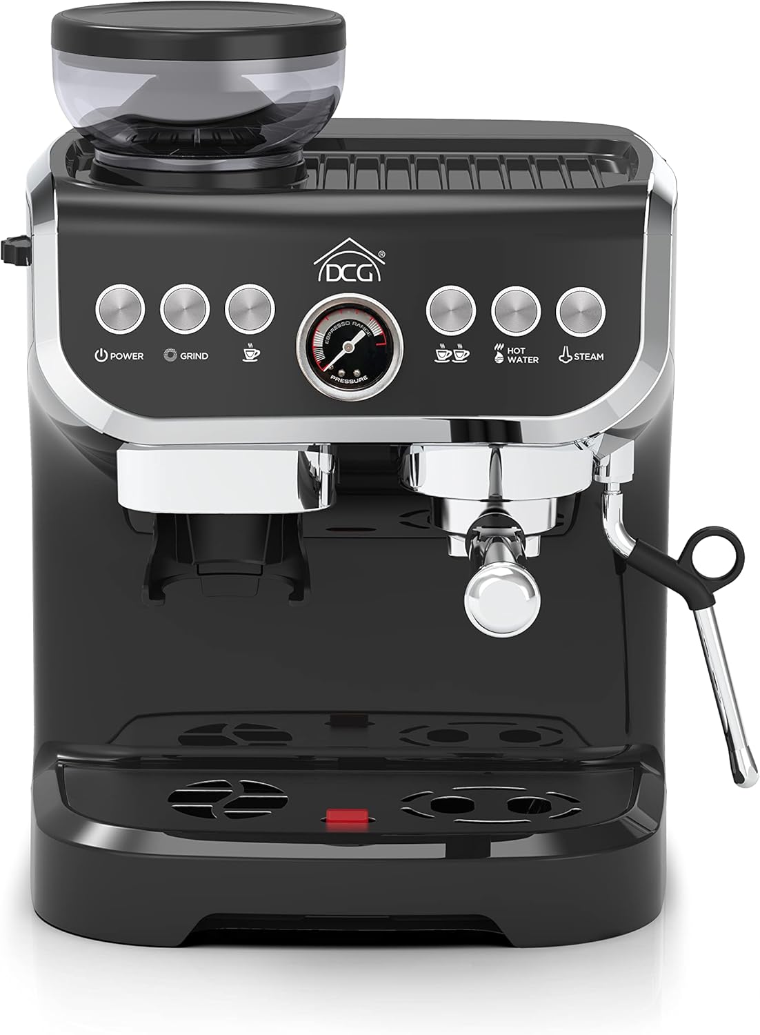 Espressomachine Met Geïntegreerde Koffiemolen – Espressoapparaat – Koffiezetapparaat – Cappuccinomachine – Koffiemachine – 2 Liter Waterreservoir – 15 Bar Pompdruk