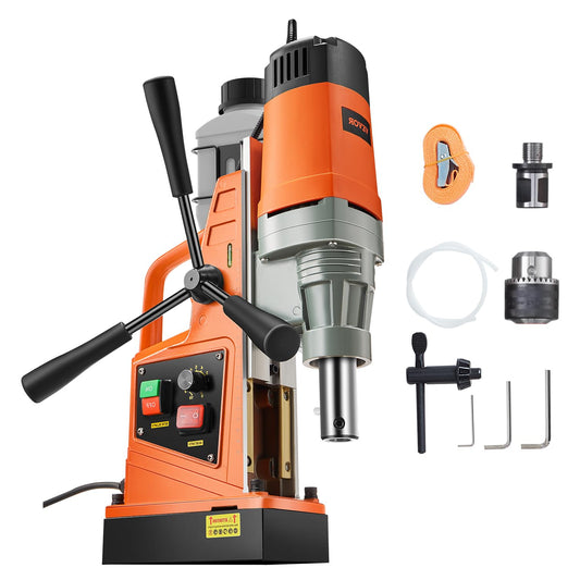 Magnetische Kernboormachine – Kernboor – Elektromagnetische Boormachine – Magnetische Boor – Kolomboormachine – Krachtige 1550 W Motor – Sterke Magneetbasis 13.000 N