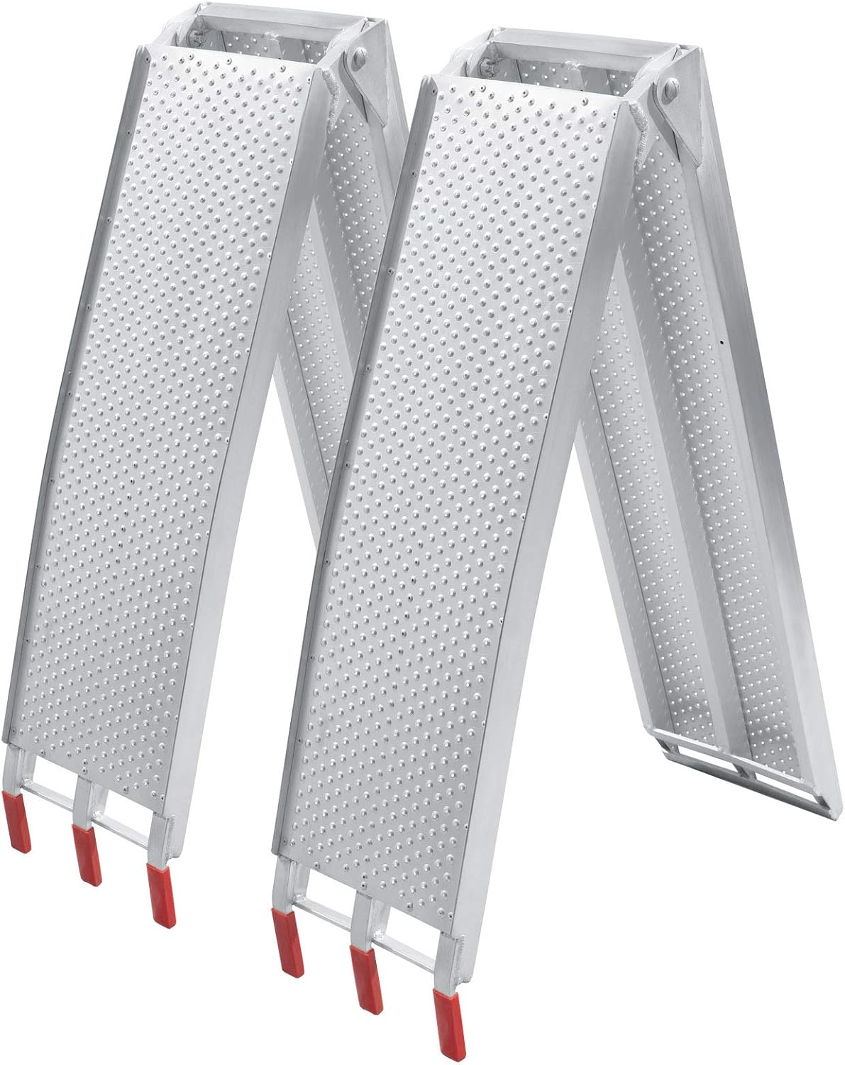 2x oprijplaten aluminium - 215 cm 680 kg - oprijplaat motoroprijplaat oprijsteun opvouwbaar