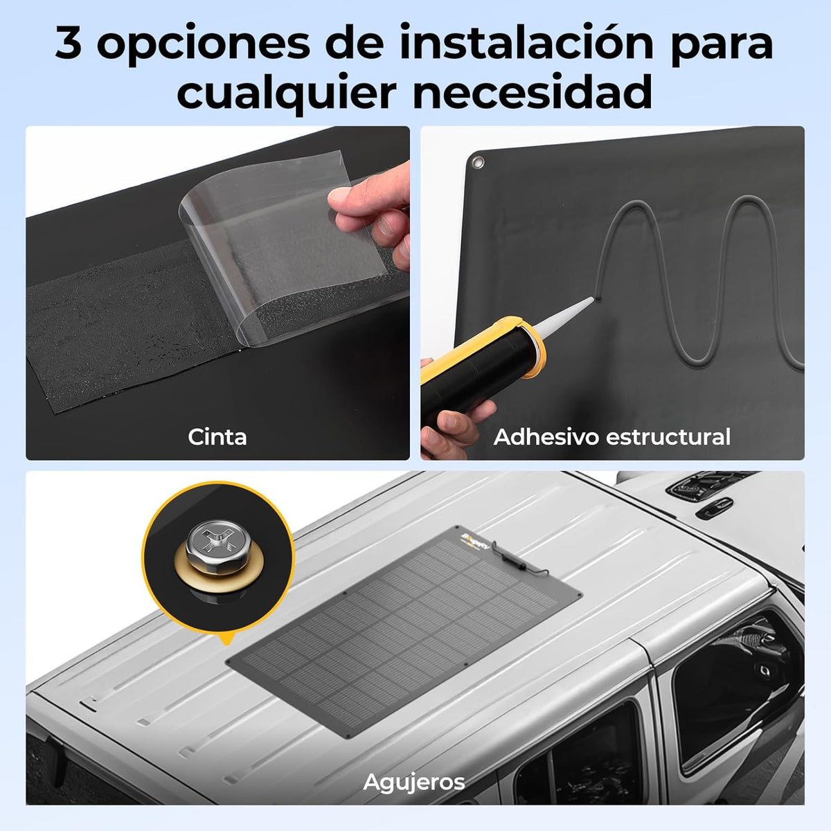 BougeRV Arch Pro Schaduwtolerantie, flexibel zonnepaneel van glasvezel, N-type 16BB-cellen, 25% efficiëntie, ETFE, flexibele zonnepanelen, IP68, voor camper, boot, tuin, balkon, 12/24 V batterijen