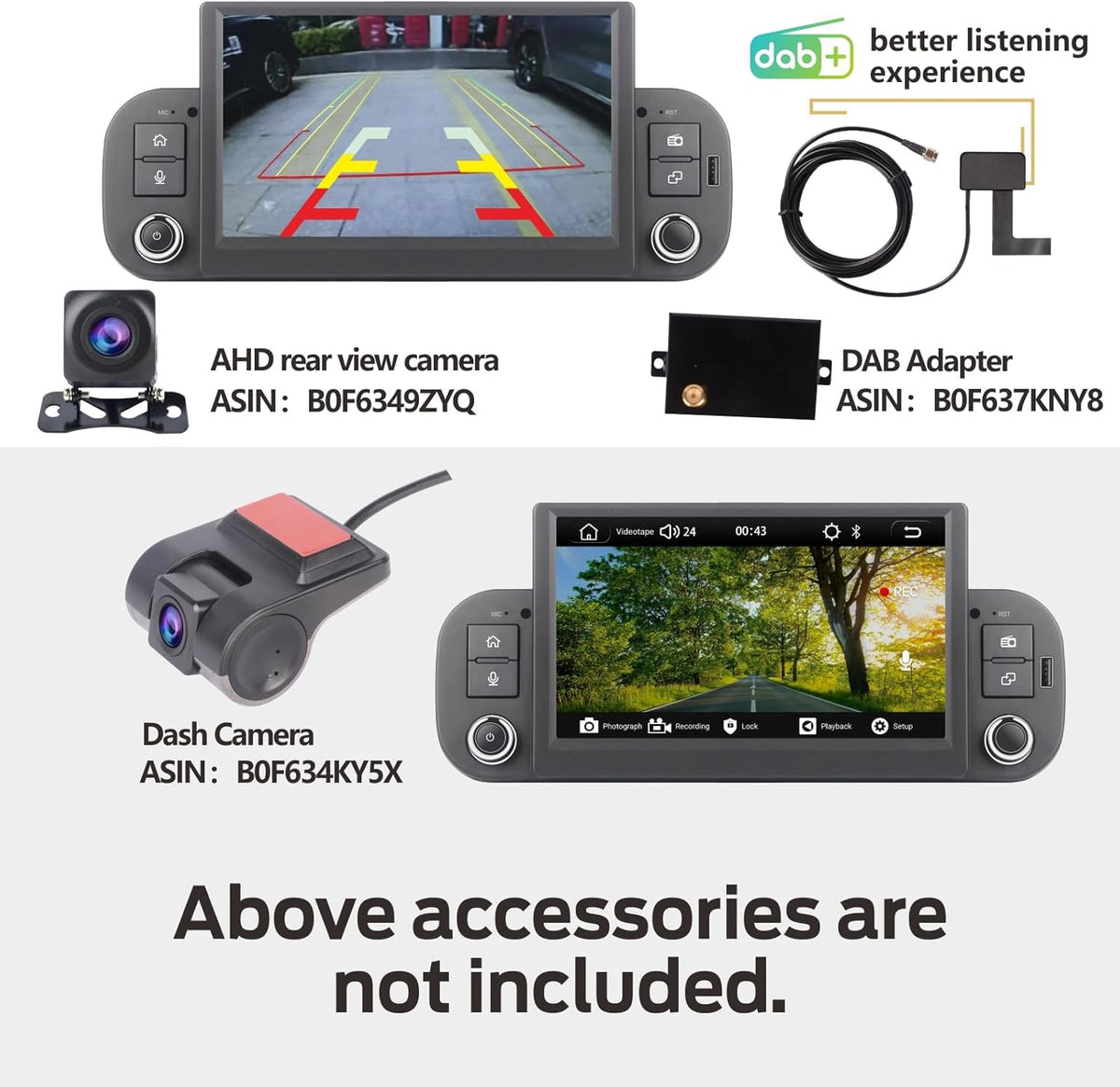 Fast Boot Linux Autoradio Compatible with Fiat Panda 169 2013-2020 | Plug & Play | Bluetooth/Wireless CarPlay/Android Auto/FM/AM/RDS/USB | 100W DSP |
