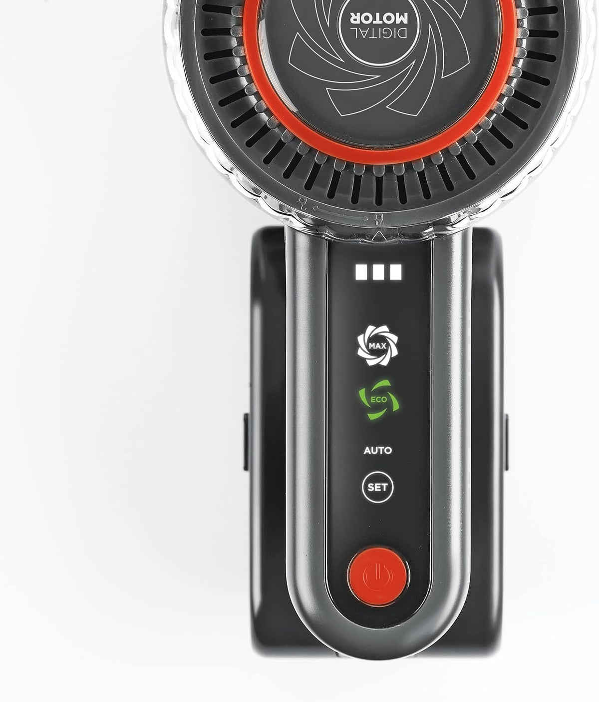 Polti Forzaspira D-Power SR550 Draadloze stofzuiger, 2-in-1, digitale motor en multi-cyclonische technologie, autonomie tot 40 min, 3 stofzuigprogramma's, mini-turboborstel, rood/grijs