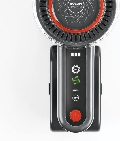 Polti Forzaspira D-Power SR550 Draadloze stofzuiger, 2-in-1, digitale motor en multi-cyclonische technologie, autonomie tot 40 min, 3 stofzuigprogramma's, mini-turboborstel, rood/grijs