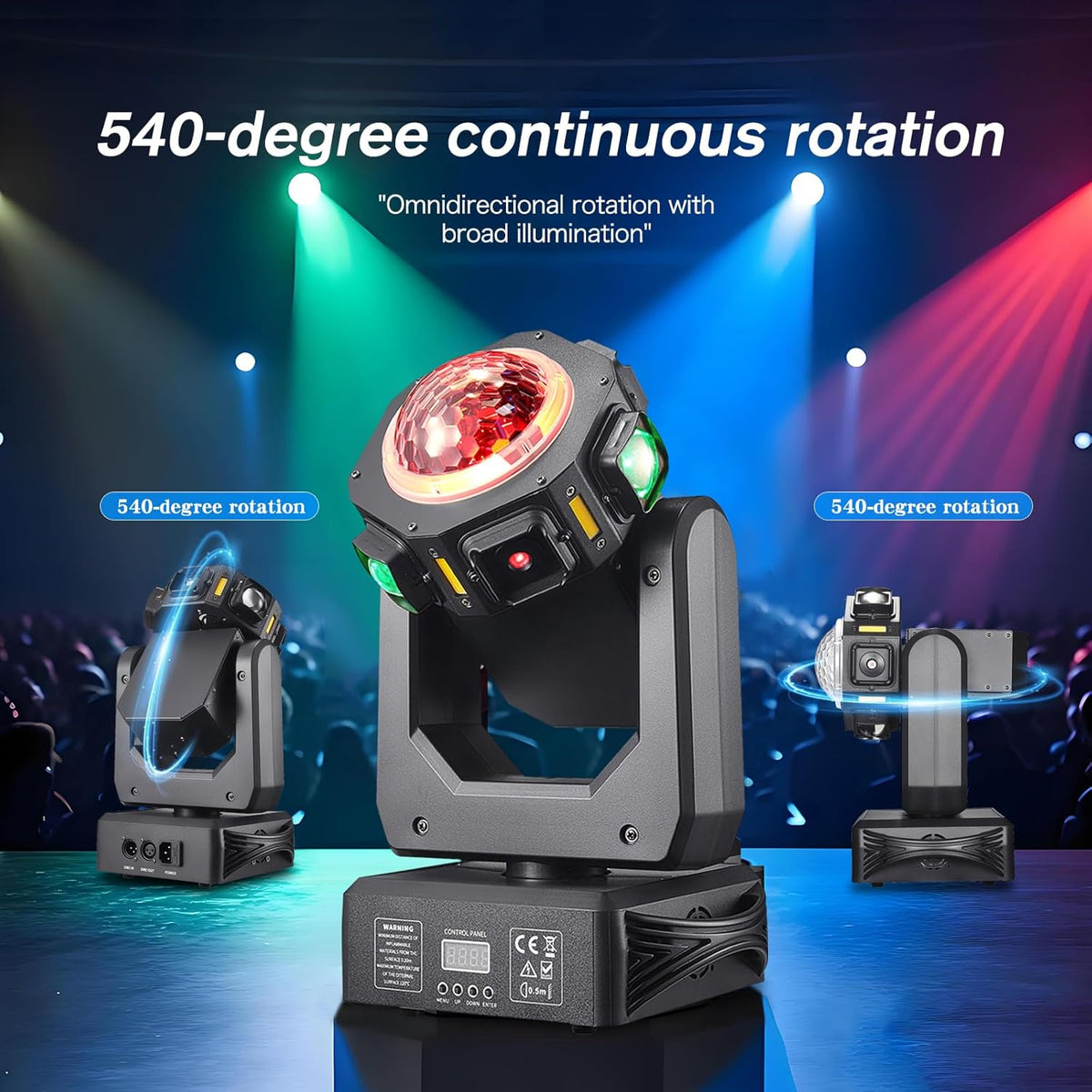 Discolamp – Disco Licht – Party Light – DJ Verlichting – Feestverlichting – RGB LED – Muziekgestuurd – Bewegende Kop