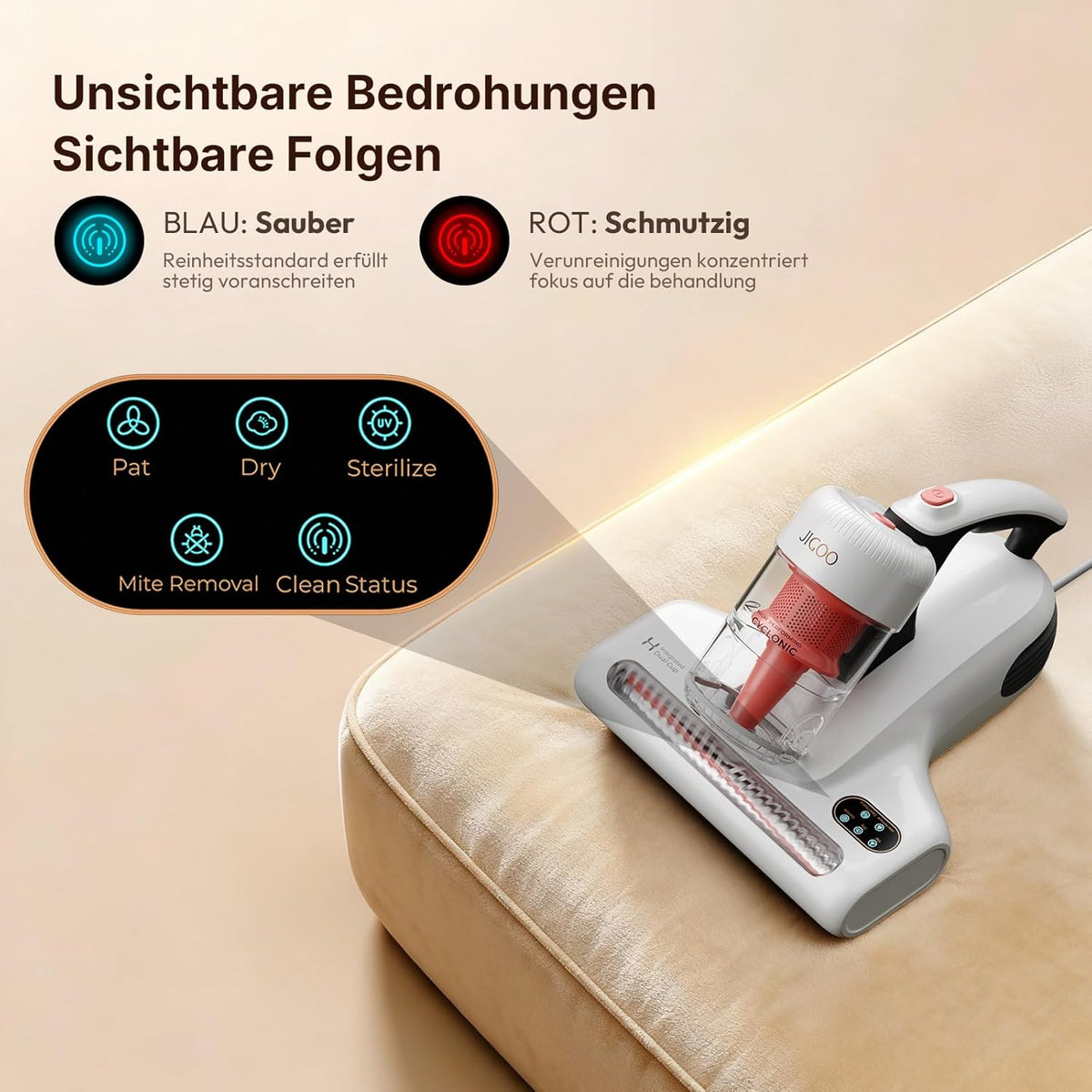 JIGOO J200 Matras Stofzuiger