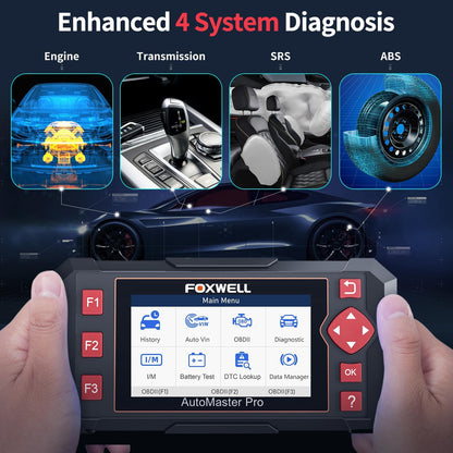 OBD2 Scanner – Autodiagnose Tool – Foutcode Lezer – ABS Scanner – SRS Airbag Scanner – 5-in-1 Diagnosefuncties – Automatische VIN Herkenning