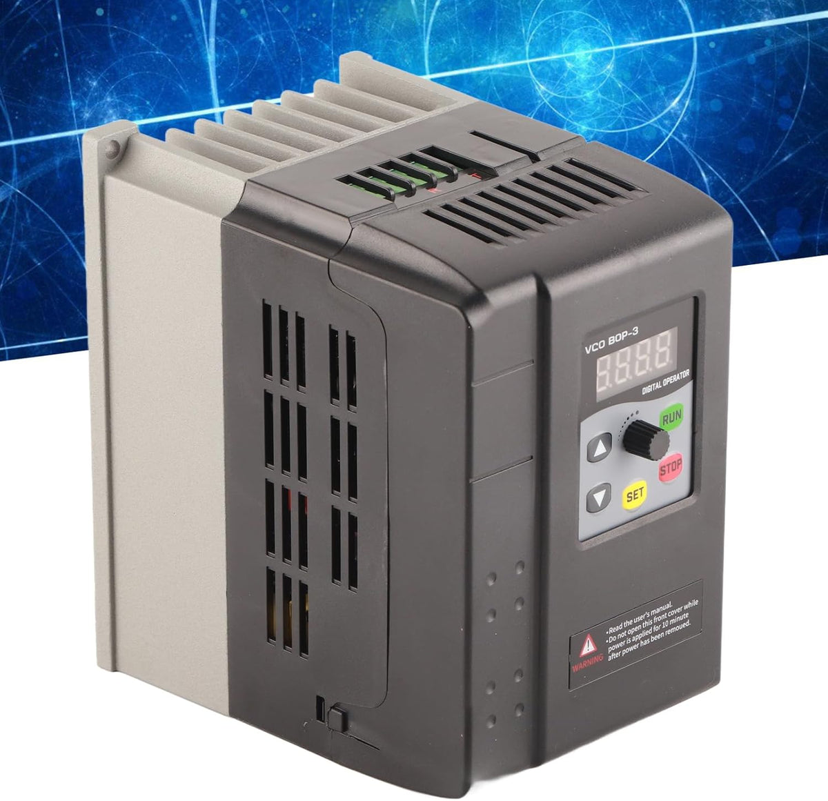 AC 220-240V Variabele frequentieomvormer, enkelfasige ingang 3 fase-uitgang VFD Vector Motor Control Inverter, Low Noise Motor Governor voor Motor Speed Control 2.2kw