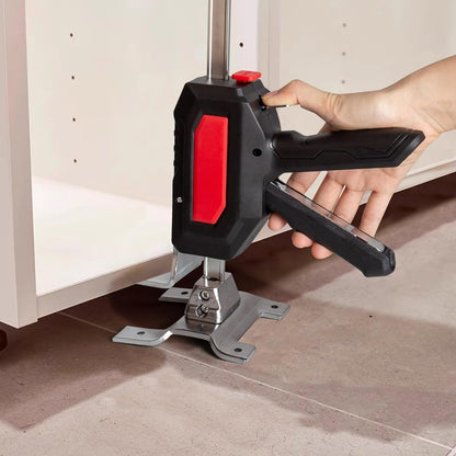2 stuks werkbesparende armdeurgebruik, plaatlift, kastlift, klemplaten, nivelleringssysteem, 880 lbs/400 kg, voor vloeren, deuren, kastinstallatie, krik voor gipsplaten, hoogte: 38 cm