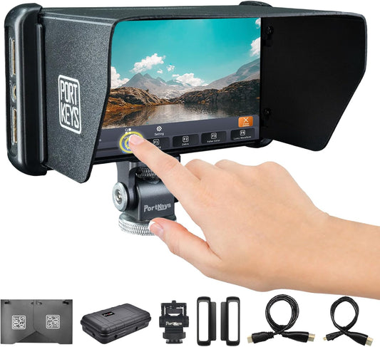 Portkeys PT5 II 5" Camera Field Monitor Touchscreen MOVNORM OS 4K HDMI IN/Out Ondersteunt 3D LUT Luma/RGB Waveform Full HD Video Assist Monitor voor DSLR en Systeemcamera