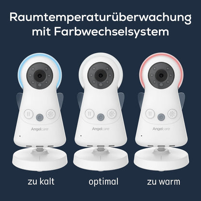 Angelcare AC25-SP 3-in-1 babymonitoring, video, audio + beweging met twee draadloze matten met sensoren