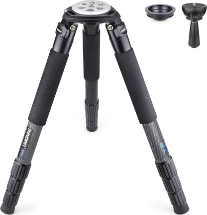 INNOREL RT90C Systematic Koolstofvezel Statief Professioneel Werkhoogte 160cm Max Buis φ40mm Maximale Belasting 88lb/40kg Ultra Stabiel Tripod voor Vogelspotters met 75mm Komadapter Statief Tas