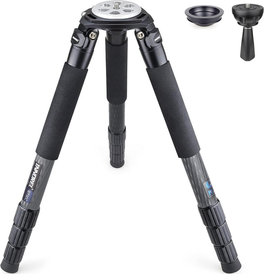 INNOREL RT90C Systematic Koolstofvezel Statief Professioneel Werkhoogte 160cm Max Buis φ40mm Maximale Belasting 88lb/40kg Ultra Stabiel Tripod voor Vogelspotters met 75mm Komadapter Statief Tas